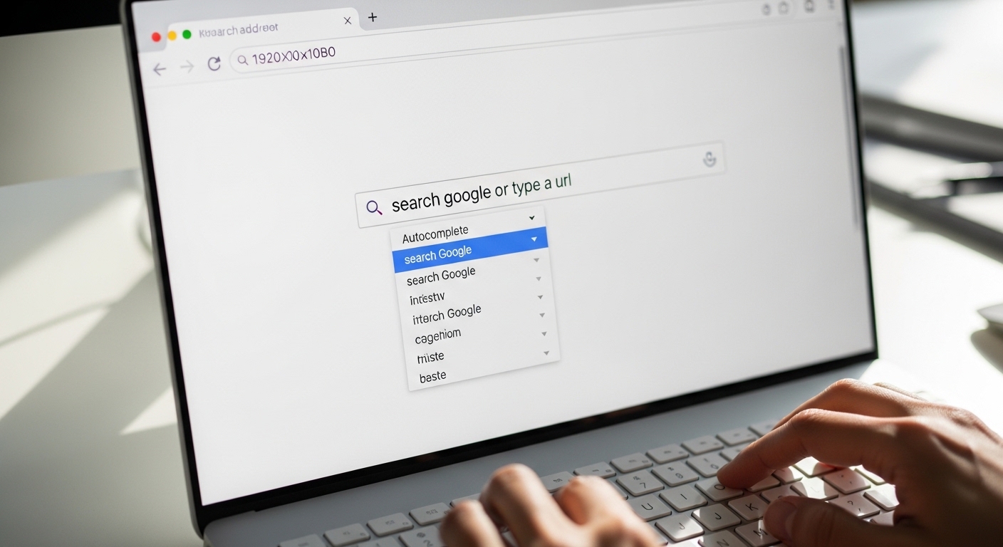 search google or type a url